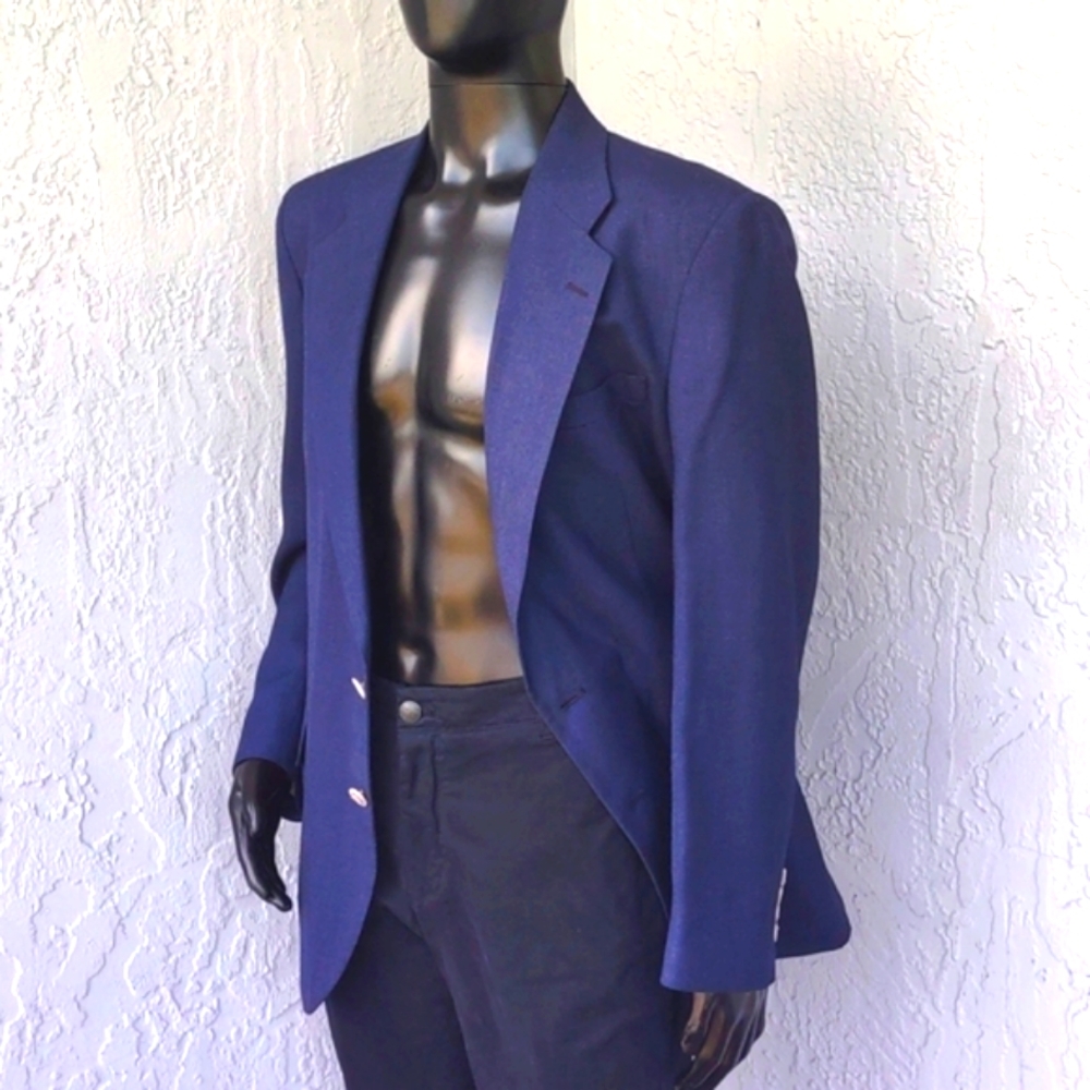 Robert Alan Men's Pure Cotton (2) Button Luxury Blazer